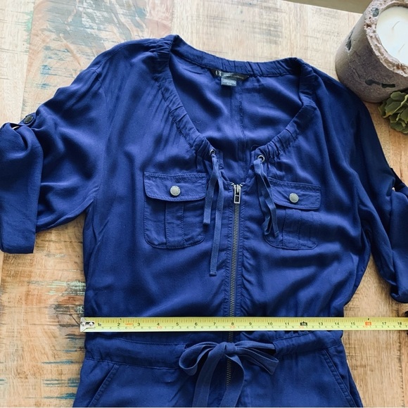 AX Armani Exchange Zip Front Adjustable Jumpsuit Size 0P - Picture 8 of 16